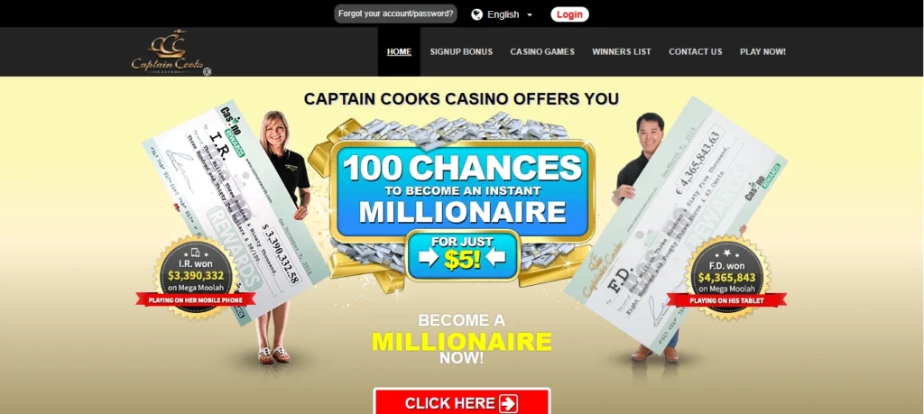 captain cooks casino