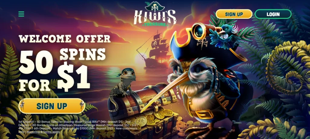 Kiwi's treasure Casino